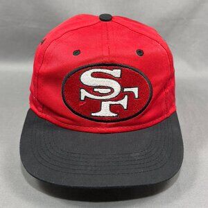 Vtg San Francisco 49ers NFL Snapback Cap Hat Logo 7 Red Football Youth Child